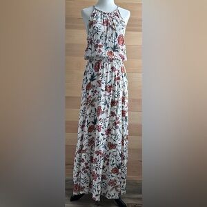 Old Navy Maxi Size small Floral Elastic waist Halter top Lightweight Summer